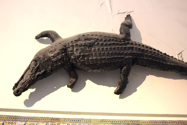 Crocodile dans une église de Valence en Espagne